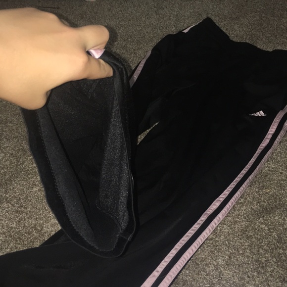 💖•PINK BLACK ADIDAS JOGGERS•💖 - Picture 5 of 6